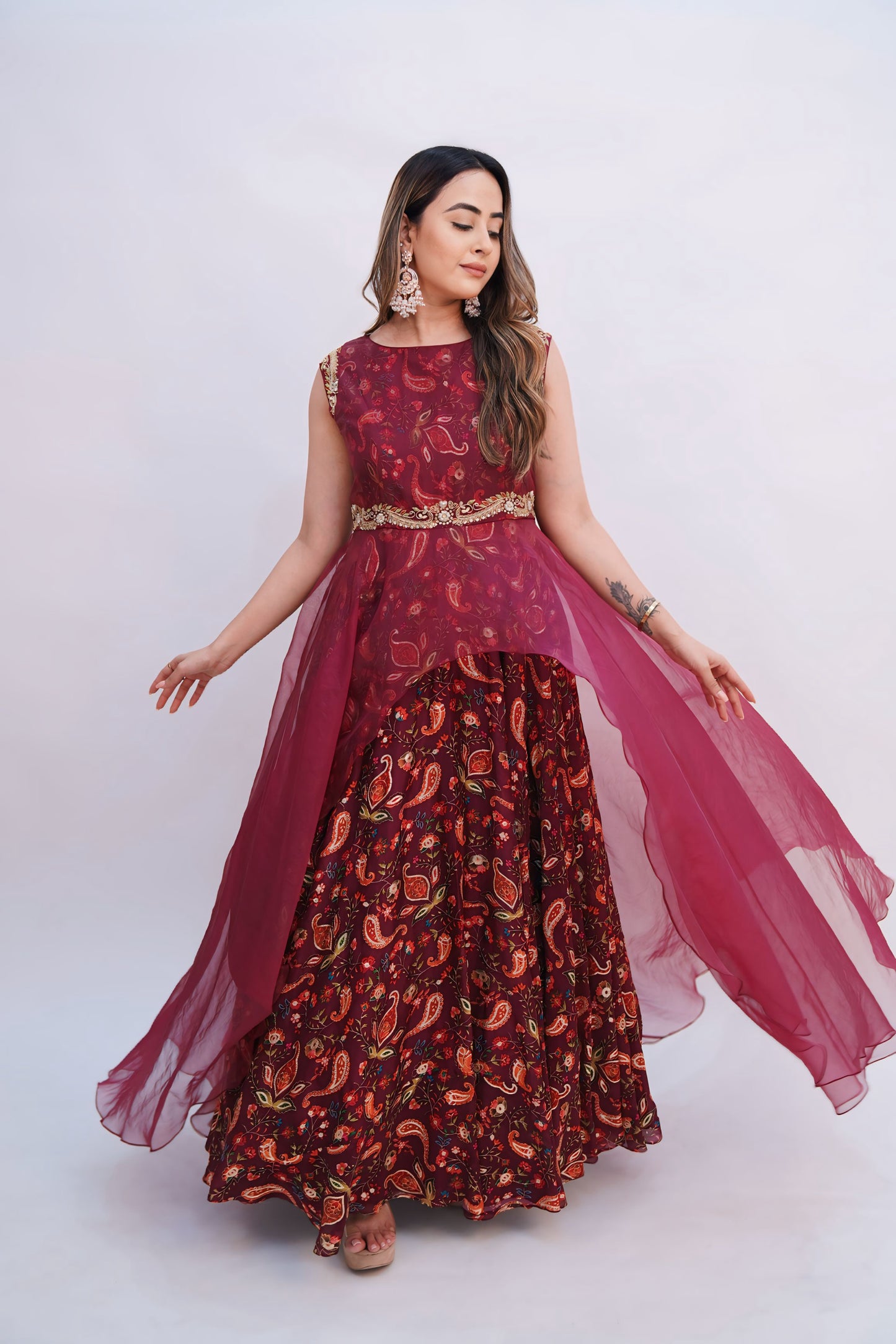Double Layer Asymmetrical Dress