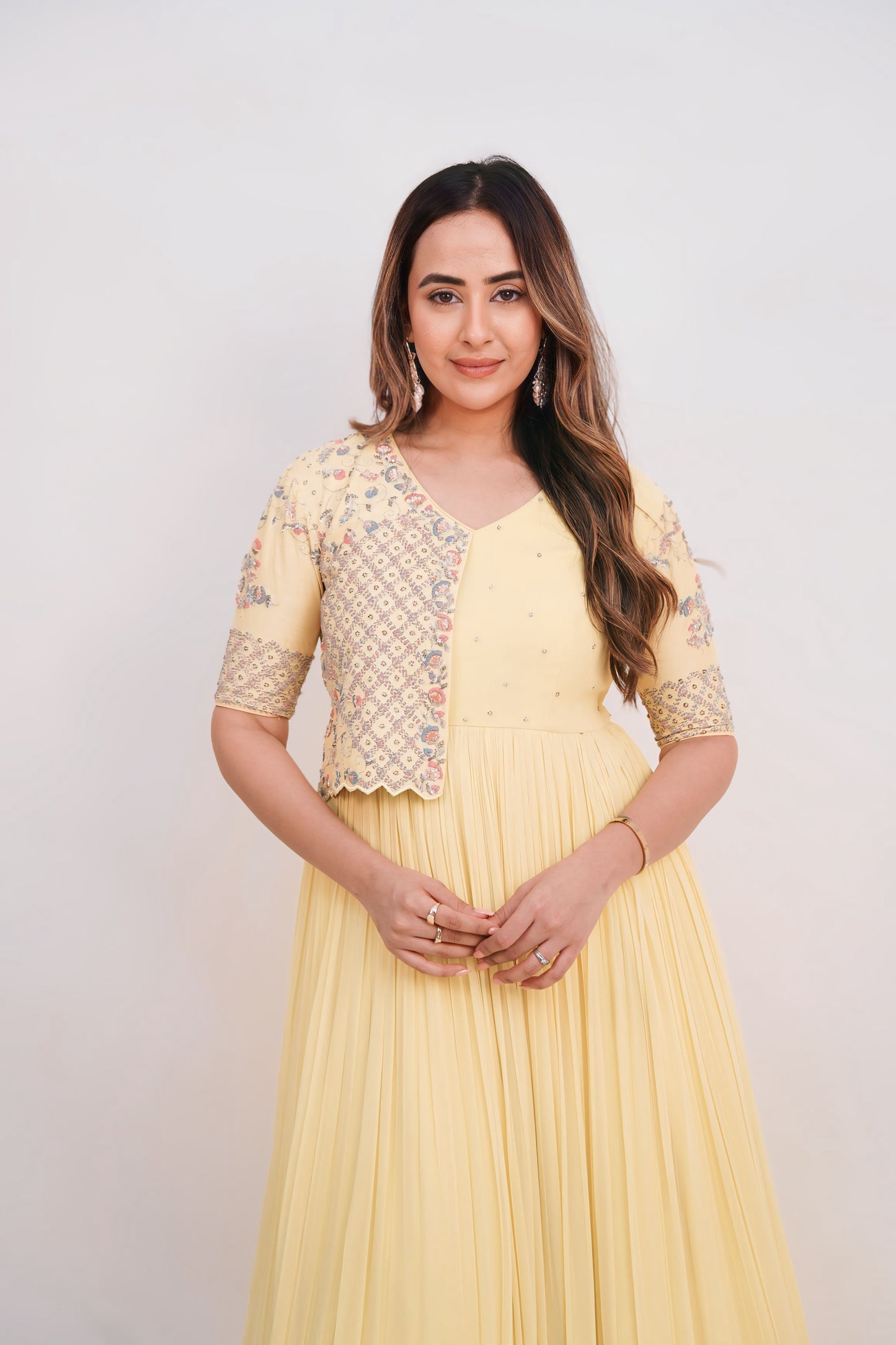 Long Dress with Embroidery