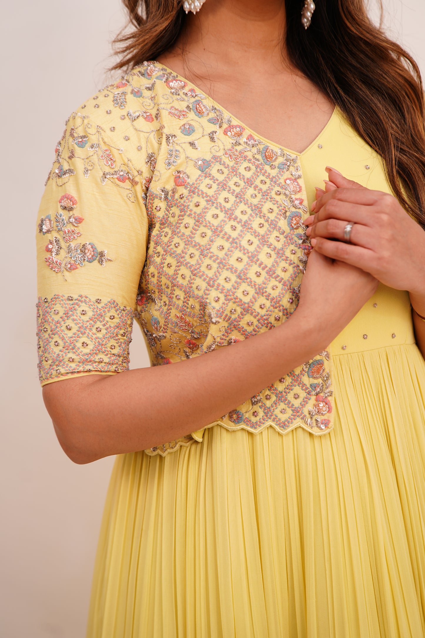 Long Dress with Embroidery