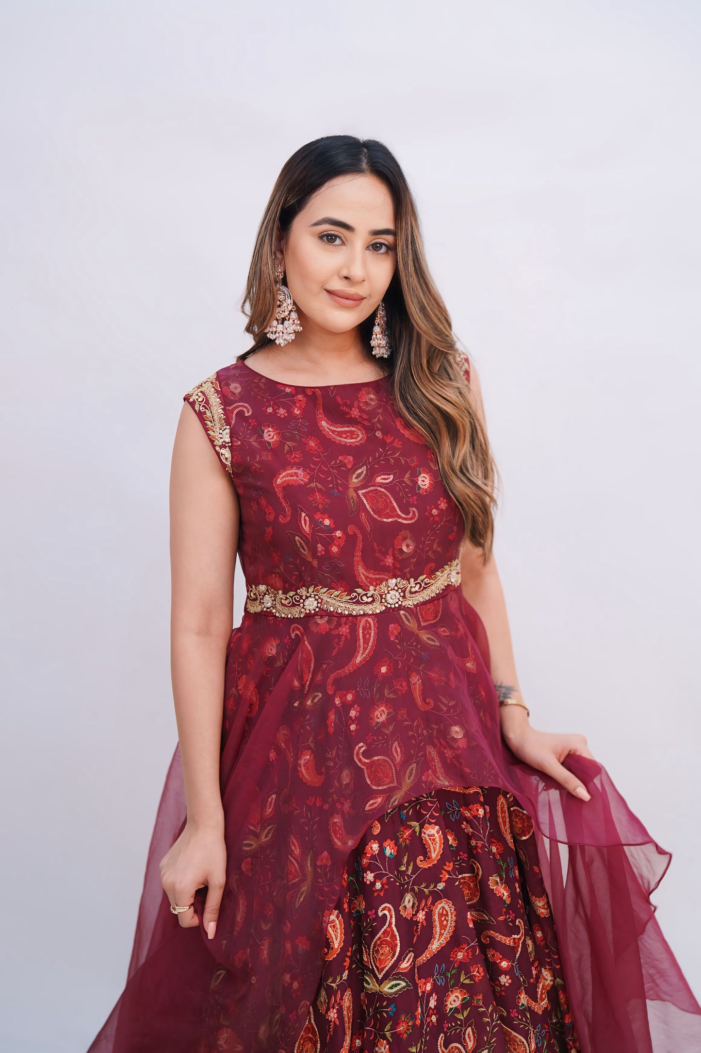 Double Layer Asymmetrical Dress