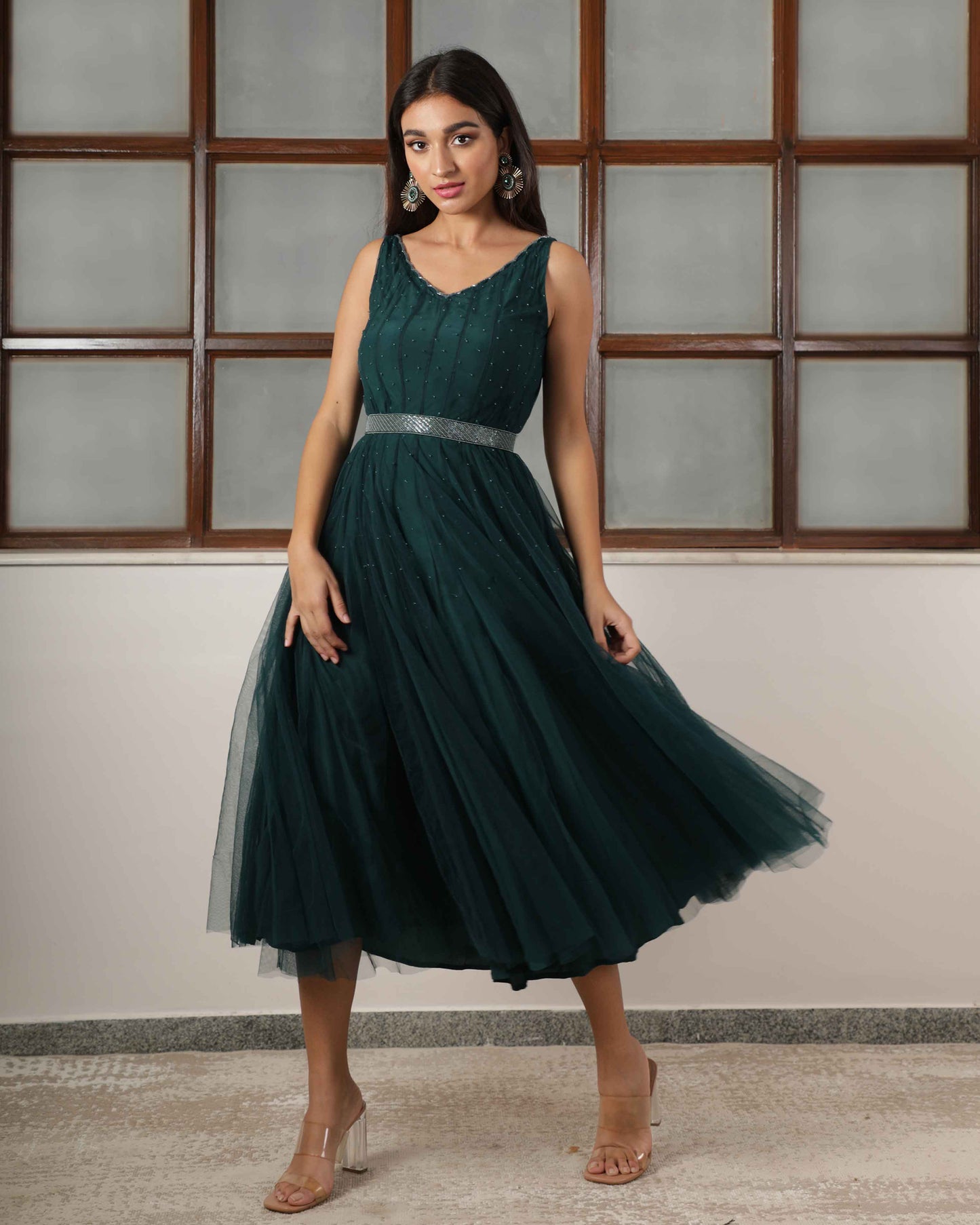 Zoella Sleeveless Calf Length Dress