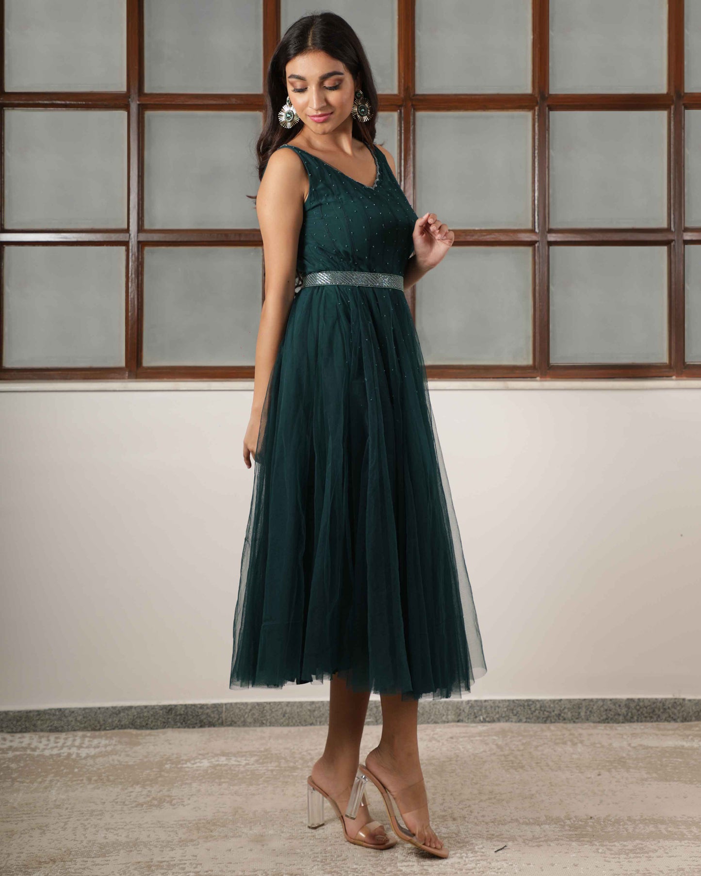 Zoella Sleeveless Calf Length Dress