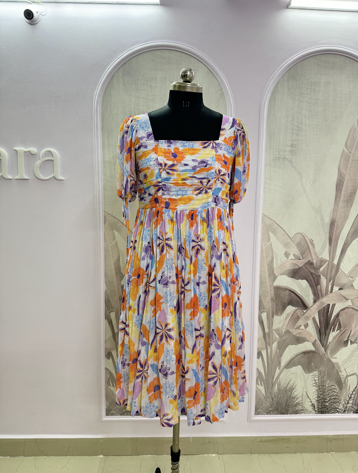 Floral Printed Short Dress