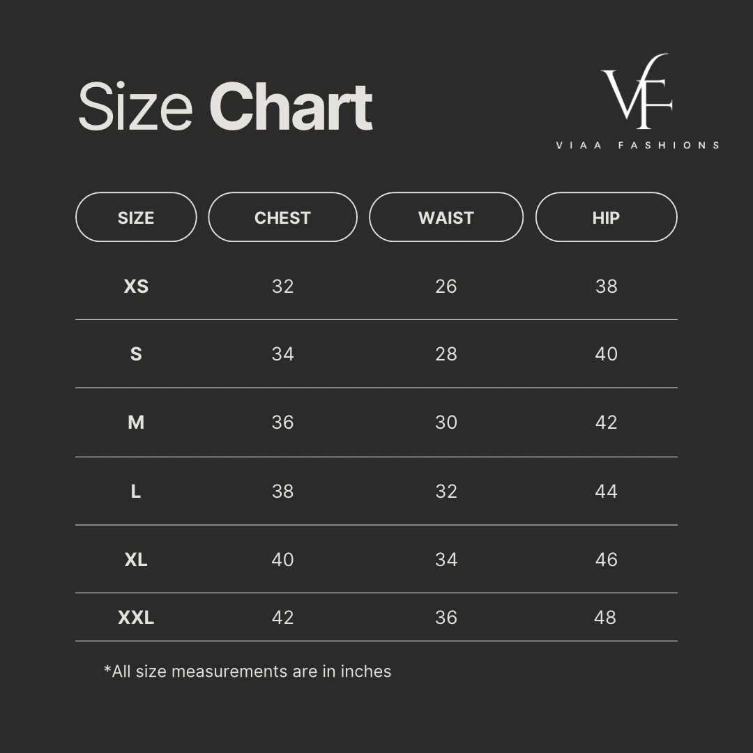 Default Size Chart