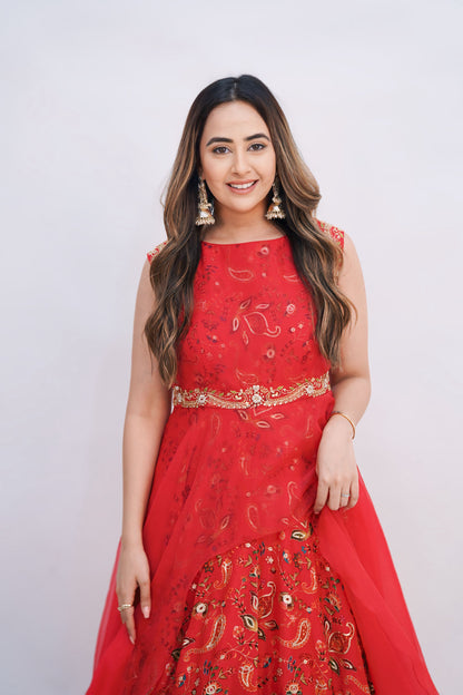 Double Layer Asymmetrical Dress