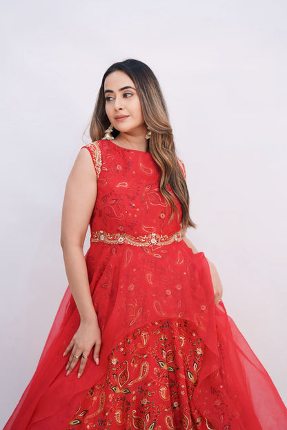 Double Layer Asymmetrical Dress