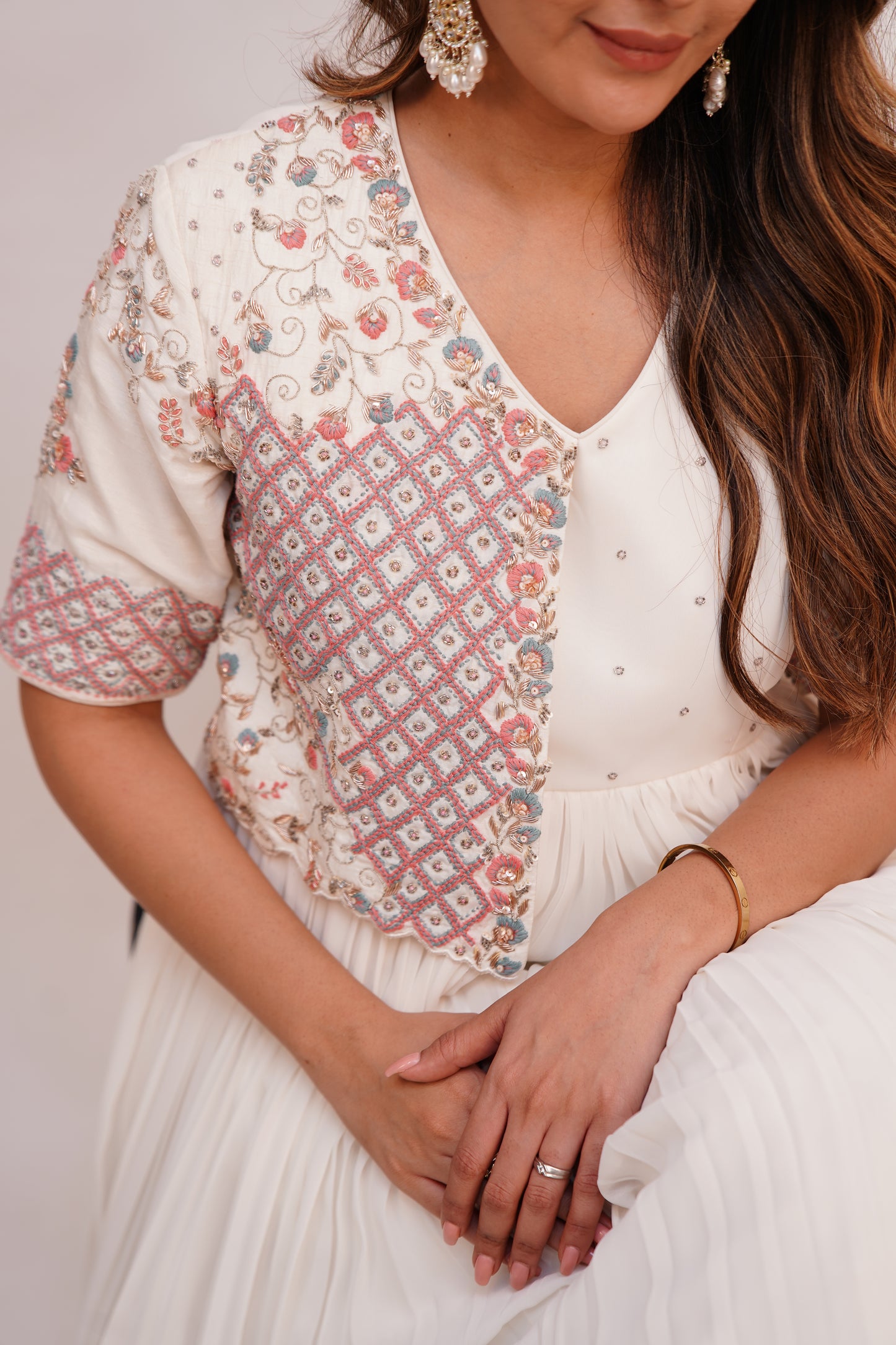 Long Dress with Embroidery