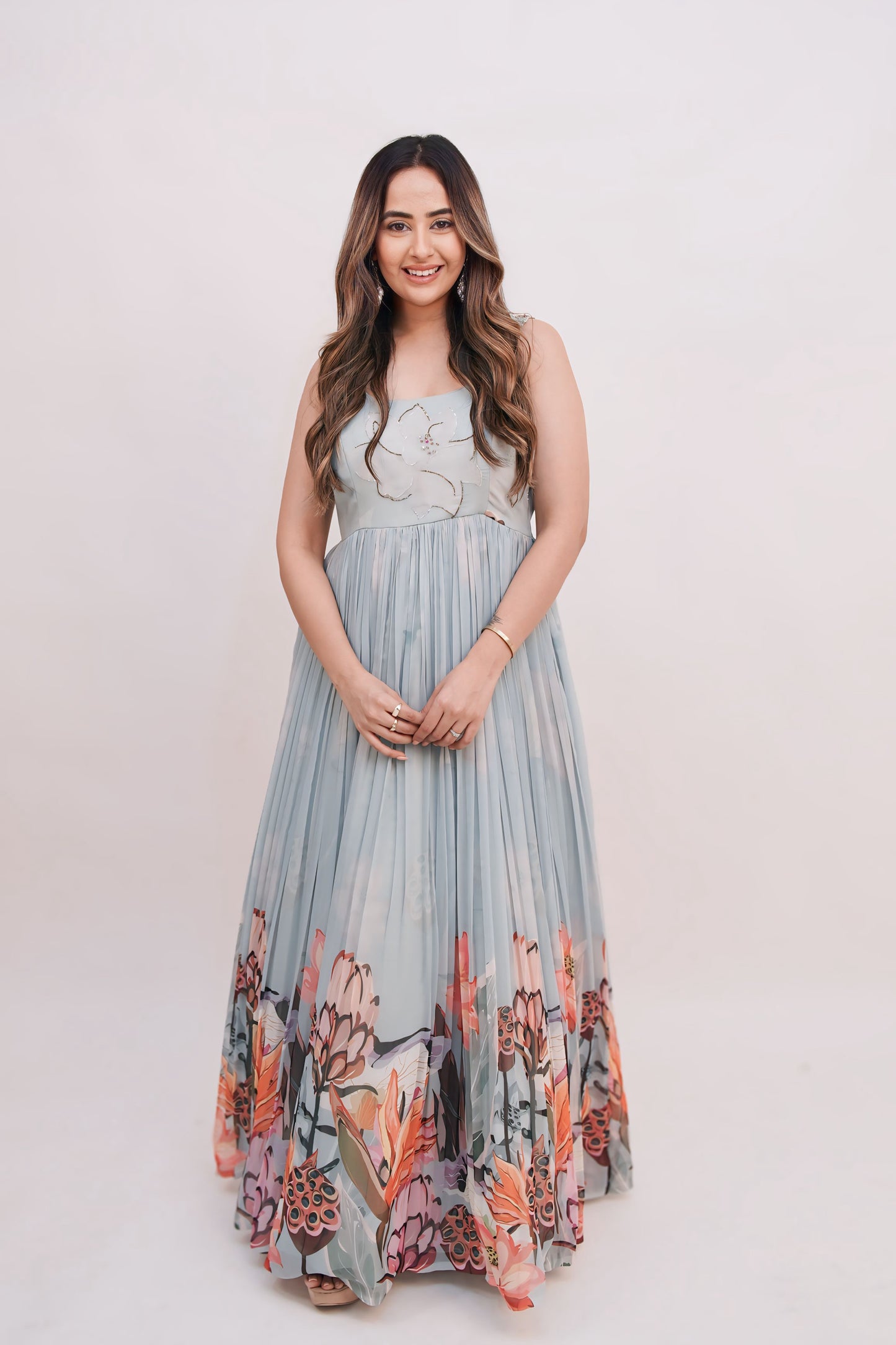 Floral long dress