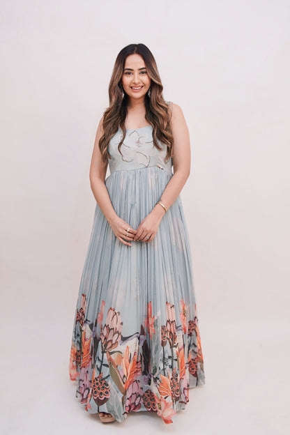 Floral long dress