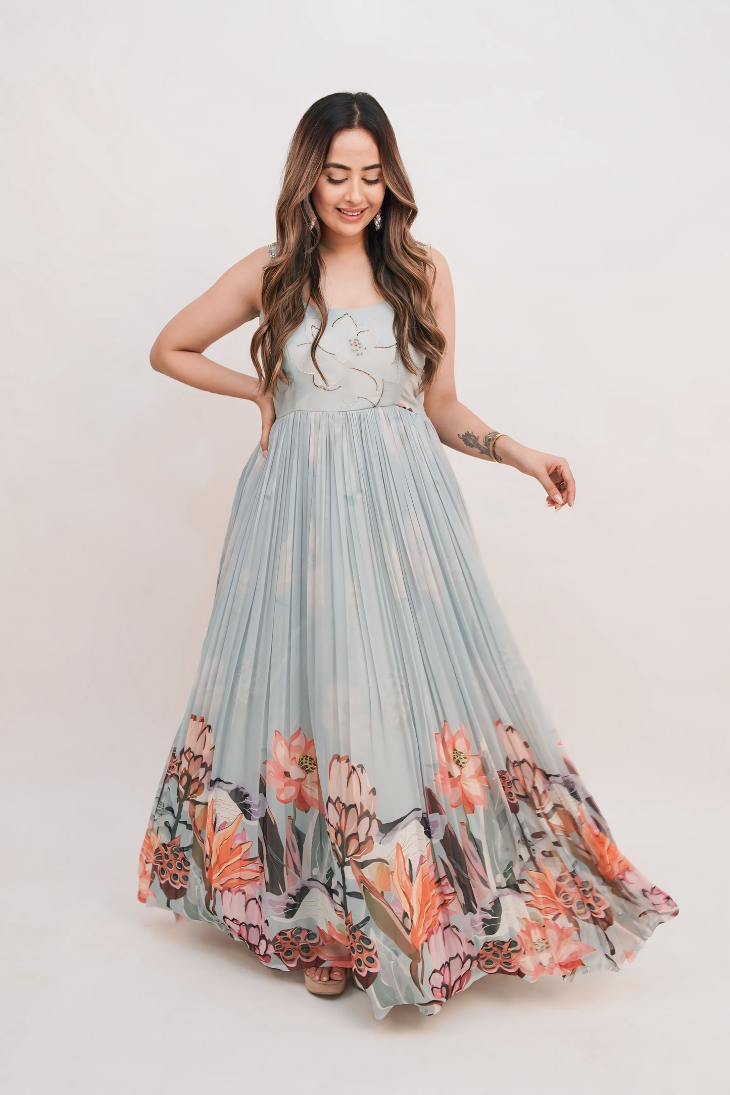 Floral long dress