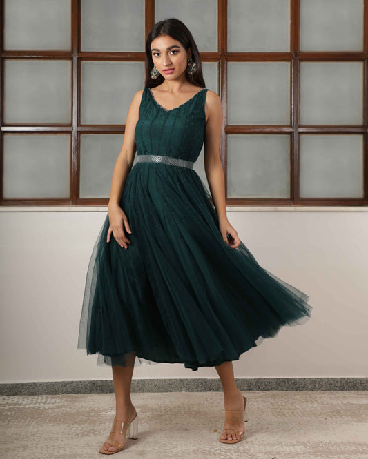Zoella Sleeveless Calf Length Dress